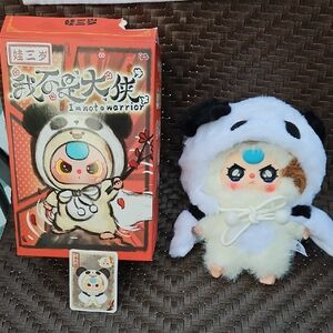 Baby Three I'm Not A Warrior Panda Over Cow